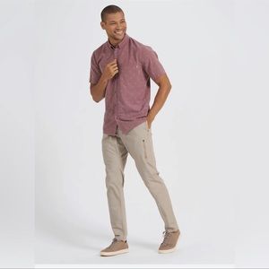 NWT Vuori Ripstop Pant Organic Cotton Beige Sesame Men's Size XL